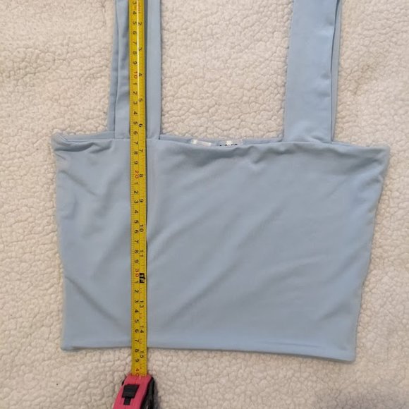 Cute cropped top - Pack of two - blue and black - Picture 4 of 8